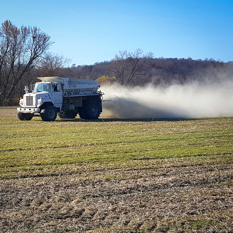 ag lime application services in iowa